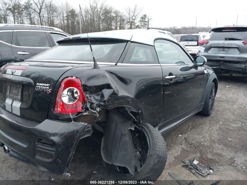 2013 MINI COUPE COOPER S - WMWSX3C50DT466638