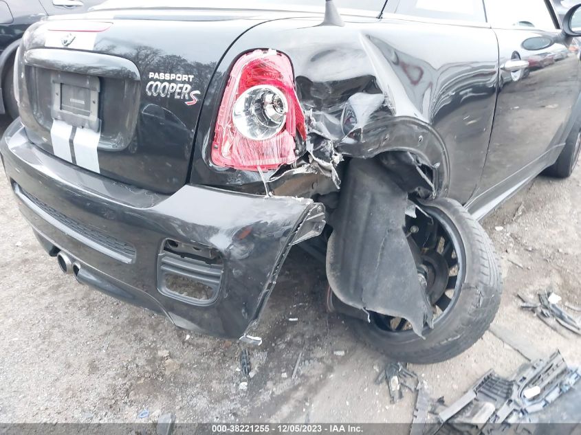 2013 MINI COUPE COOPER S - WMWSX3C50DT466638