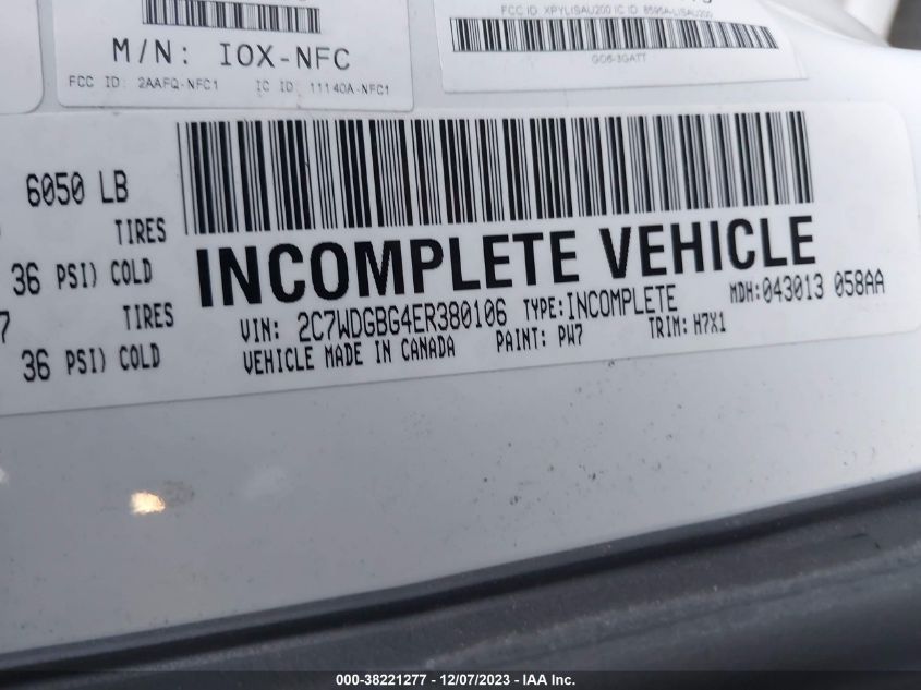 2014 DODGE GRAND CARAVAN AVP/SE - 2C7WDGBG4ER380106