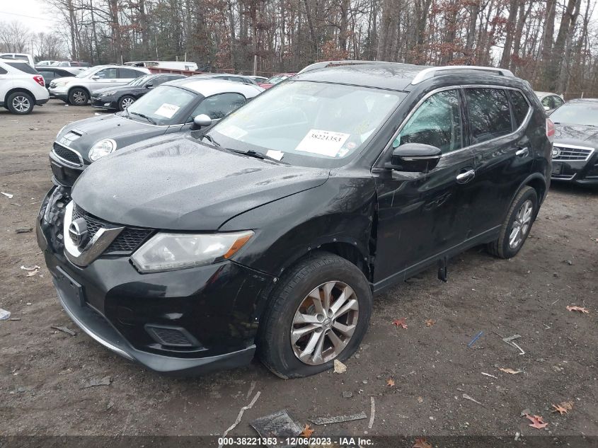 2015 NISSAN ROGUE S/SL/SV - KNMAT2MV6FP564281