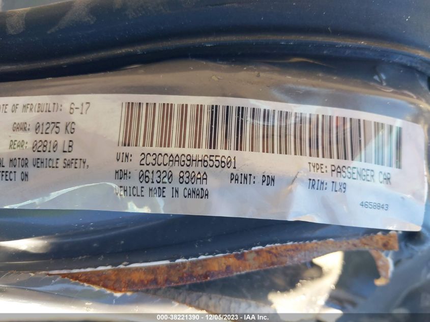 2017 CHRYSLER 300 LIMITED - 2C3CCAAG9HH655601