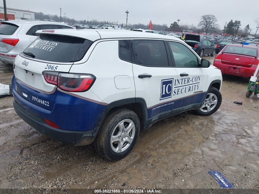 VIN 3C4NJCAB3NT177849 2022 JEEP COMPASS SPORT
