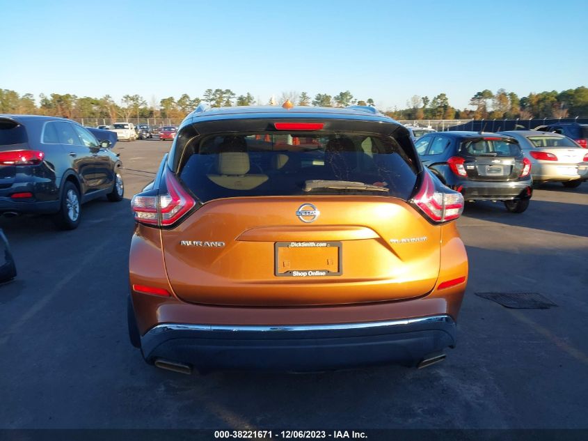 2015 NISSAN MURANO PLATINUM - 5N1AZ2MG0FN226320