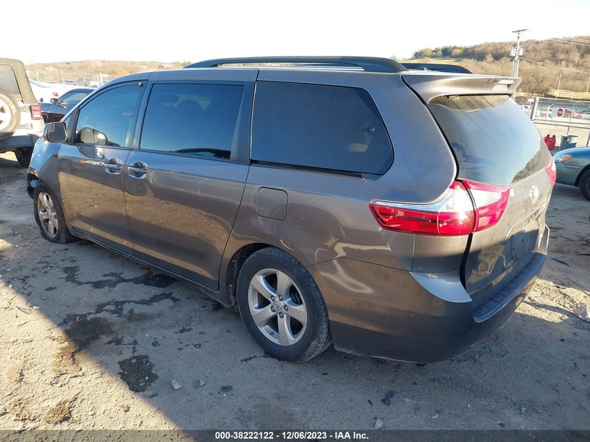 VIN 5TDKZ3DC3HS857877 2017 TOYOTA SIENNA LE 8 PASSENGER