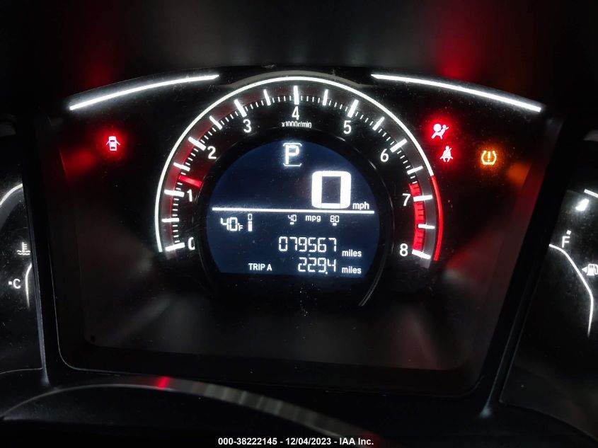 2017 HONDA CIVIC LX - 19XFC2F51HE075339