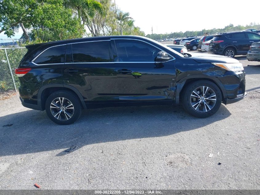 2018 TOYOTA HIGHLANDER LE - 5TDZARFH6JS038580