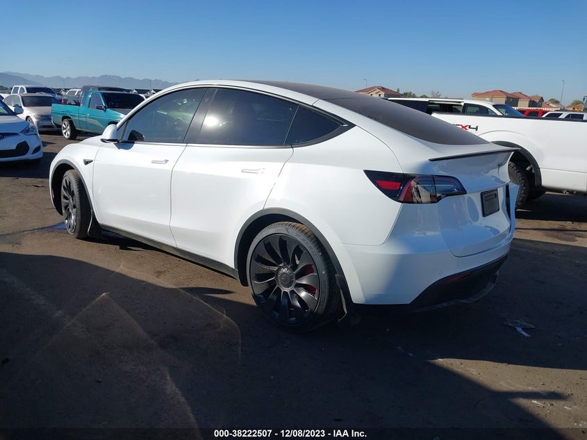 VIN 7SAYGDEF1NF488695 2022 TESLA MODEL Y