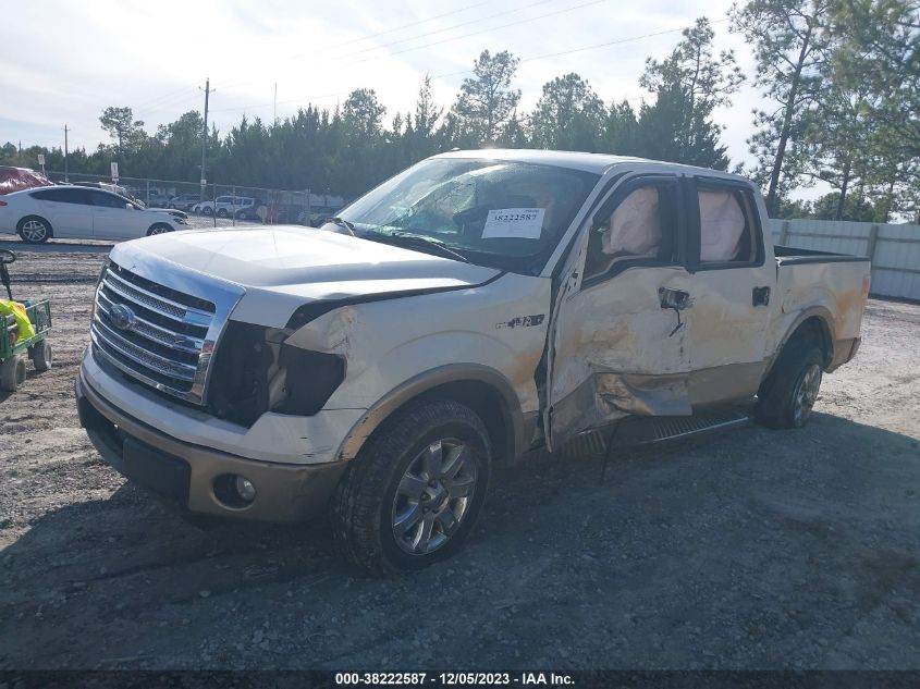 2013 FORD F-150 LARIAT - 1FTFW1CF2DKE37670
