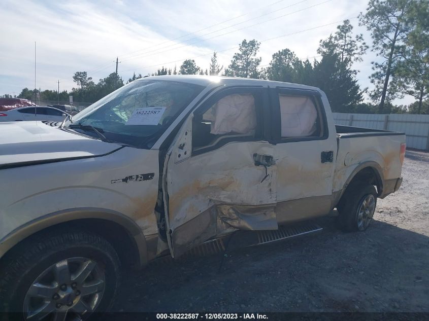 2013 FORD F-150 LARIAT - 1FTFW1CF2DKE37670