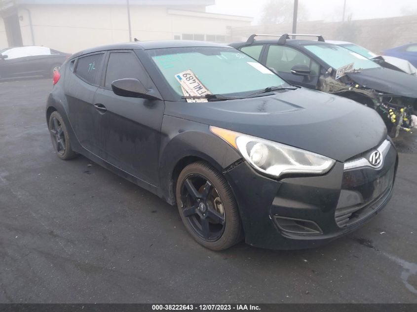 2014 HYUNDAI VELOSTER BASE W/BLACK - KMHTC6AD1EU209090