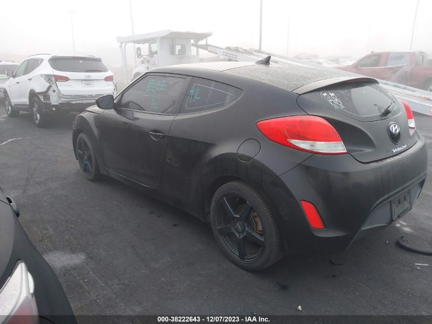 2014 HYUNDAI VELOSTER BASE W/BLACK - KMHTC6AD1EU209090