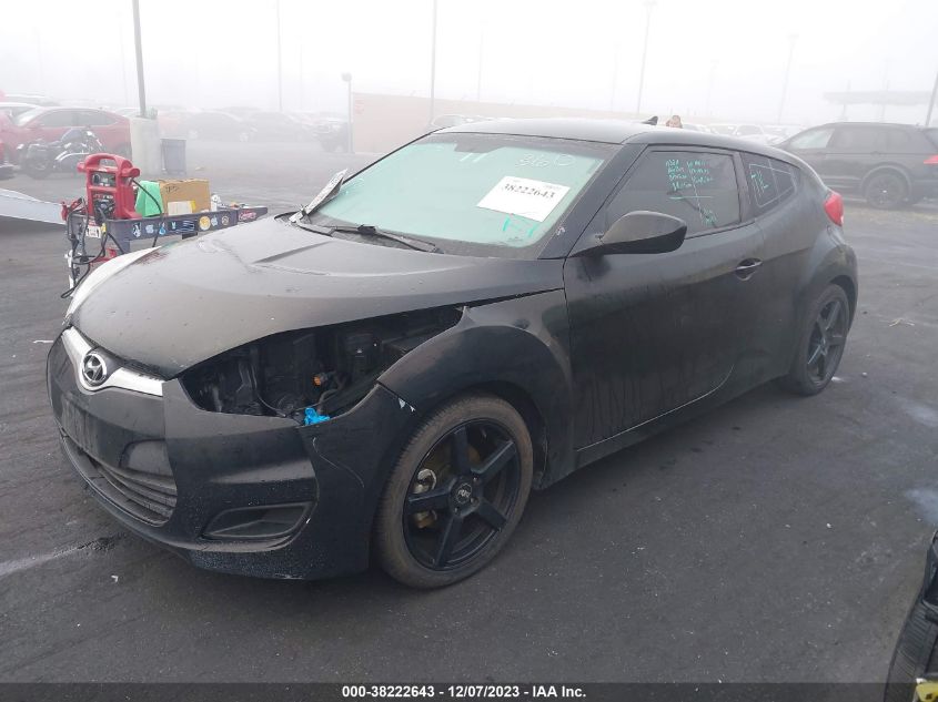 2014 HYUNDAI VELOSTER BASE W/BLACK - KMHTC6AD1EU209090