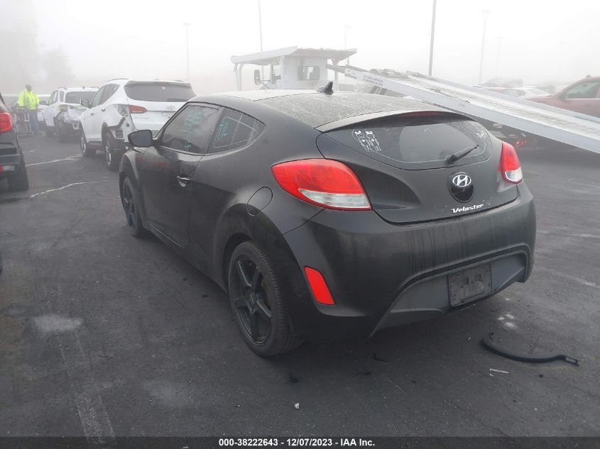 2014 HYUNDAI VELOSTER BASE W/BLACK - KMHTC6AD1EU209090