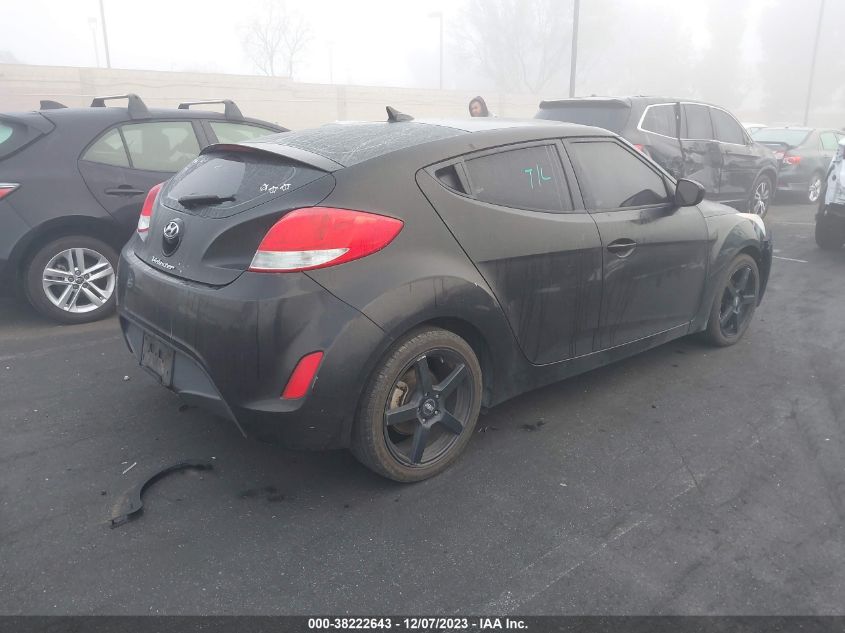 2014 HYUNDAI VELOSTER BASE W/BLACK - KMHTC6AD1EU209090