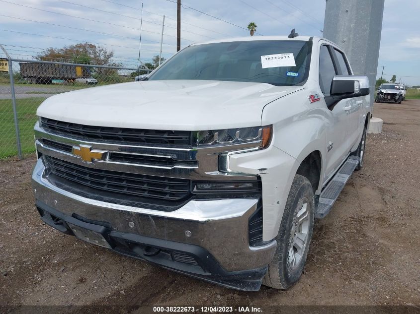 2021 CHEVROLET SILVERADO 1500 4WD  SHORT BED LT - 3GCUYDEDXMG129698