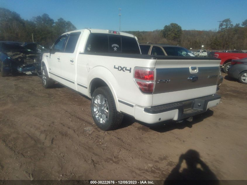 2013 FORD F-150 PLATINUM - 1FTFW1ET2DFC51543