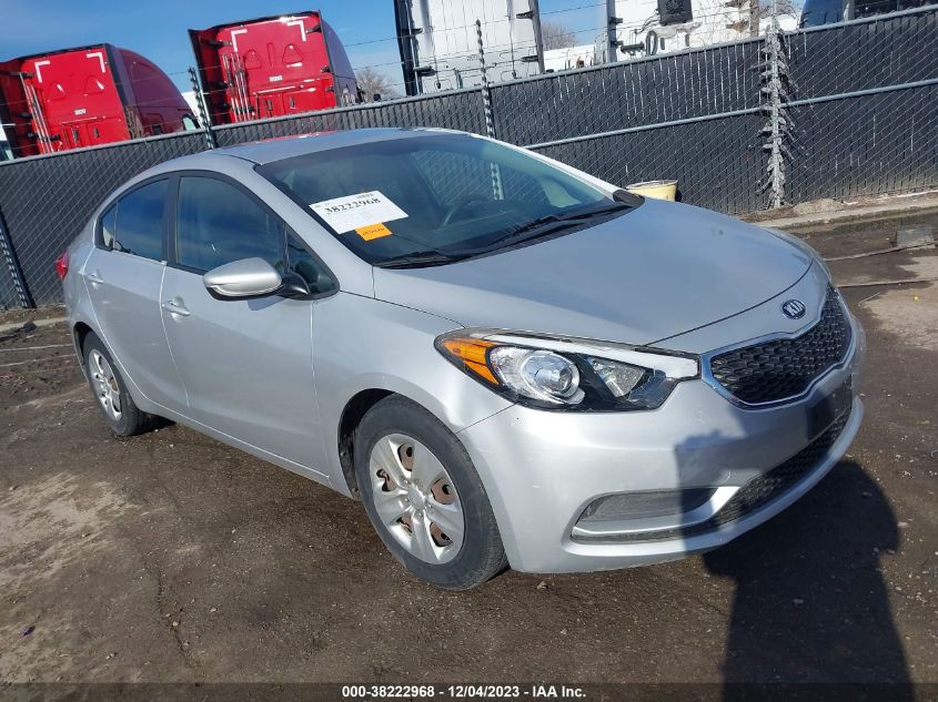 2015 KIA FORTE LX - KNAFK4A67F5393969