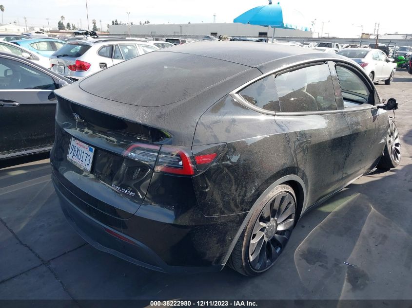 2022 TESLA MODEL Y PERFORMANCE DUAL MOTOR - 7SAYGDEF0NF350887