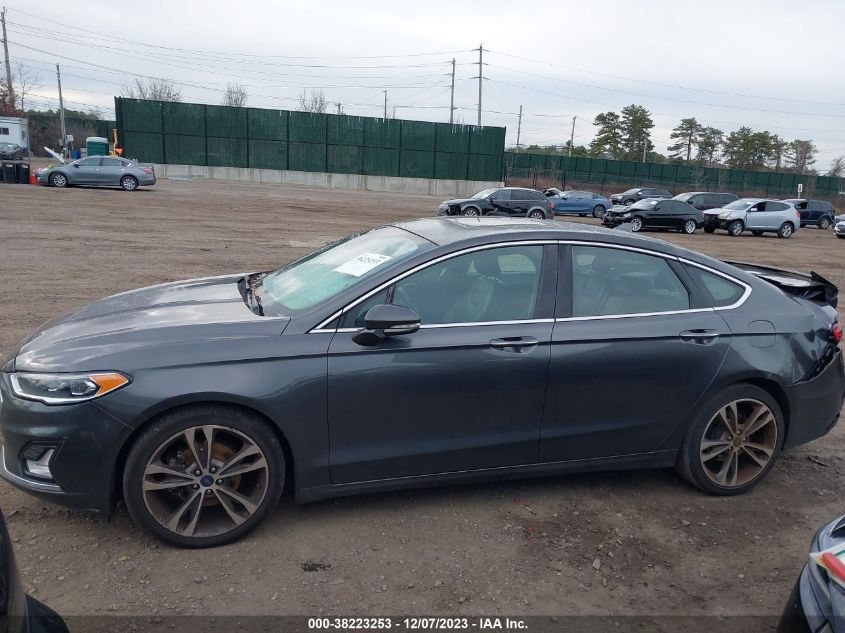 2019 FORD FUSION TITANIUM - 3FA6P0K93KR259818