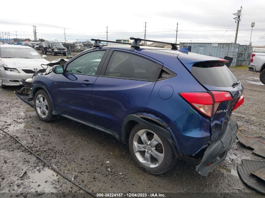 2016 HONDA HR-V EX - 3CZRU5H5XGM713501