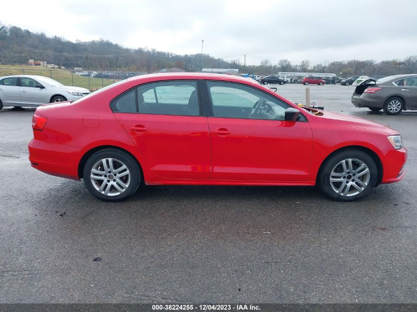 2015 VOLKSWAGEN JETTA 2.0L S - 3VW2K7AJ3FM351944