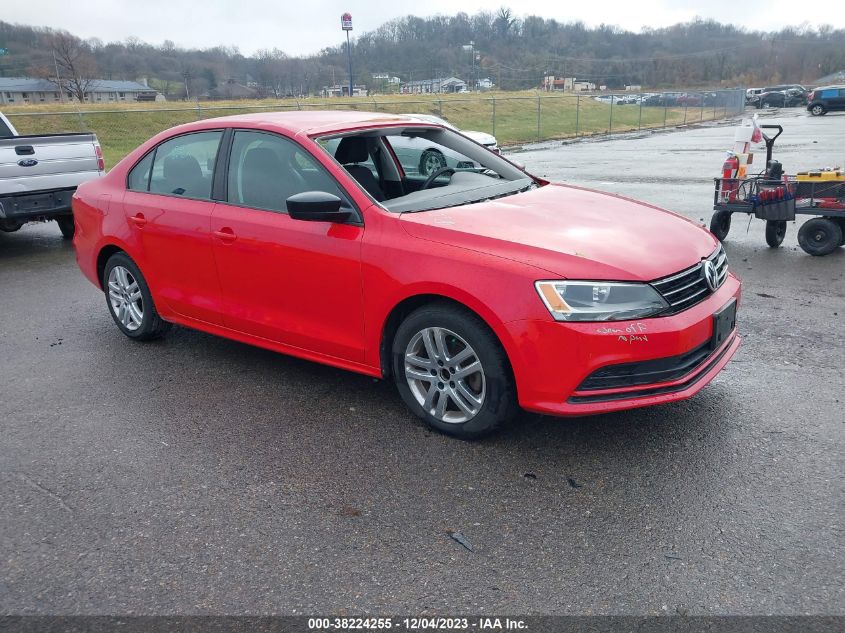 2015 VOLKSWAGEN JETTA 2.0L S - 3VW2K7AJ3FM351944