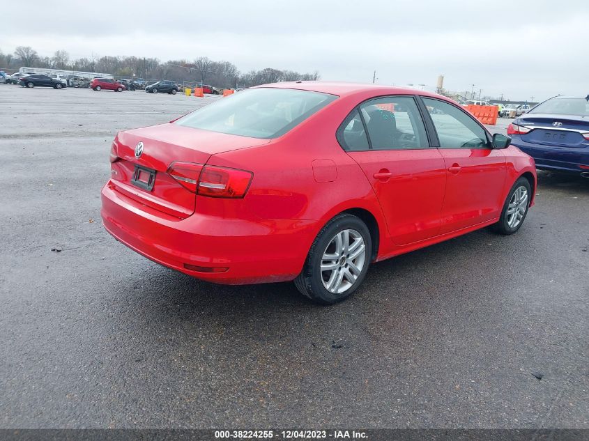 2015 VOLKSWAGEN JETTA 2.0L S - 3VW2K7AJ3FM351944