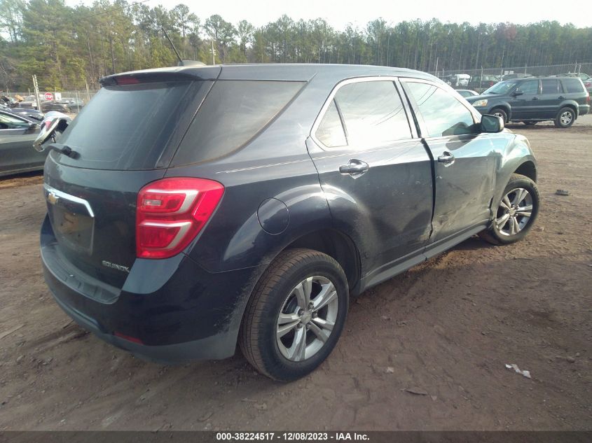 2016 CHEVROLET EQUINOX LS - 2GNALBEK4G1160180