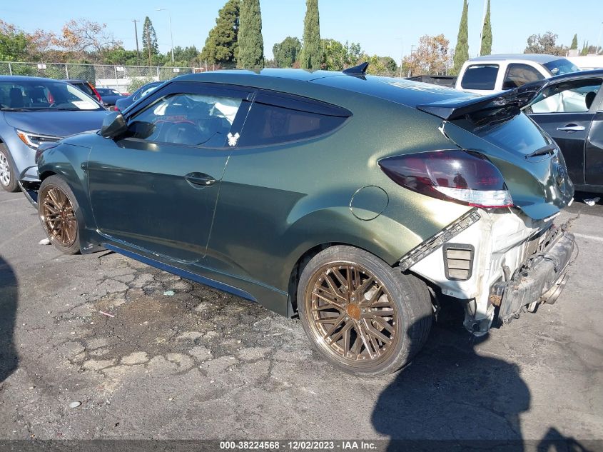 2016 HYUNDAI VELOSTER TURBO - KMHTC6AE9GU265791