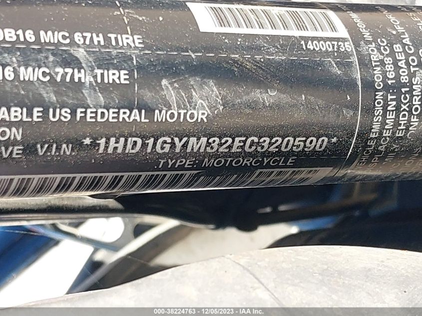 2014 HARLEY-DAVIDSON FXDF DYNA FAT BOB - 1HD1GYM32EC320590