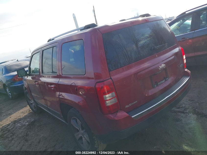 2016 JEEP PATRIOT HIGH ALTITUDE EDITION - 1C4NJPFA5GD787865
