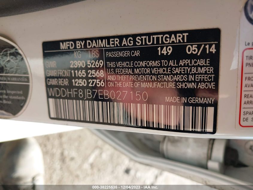 2014 MERCEDES-BENZ E 350 4MATIC - WDDHF8JB7EB027150
