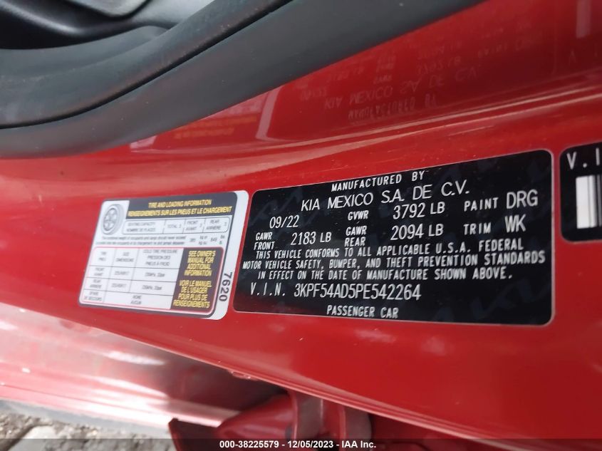 2023 KIA FORTE GT-LINE - 3KPF54AD5PE542264