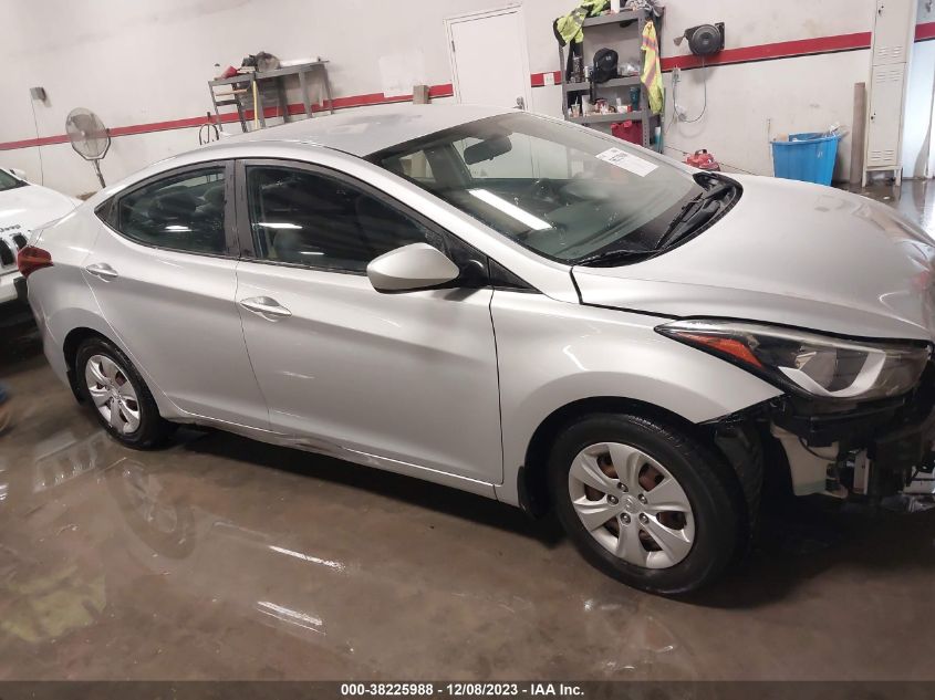 2016 HYUNDAI ELANTRA SE - KMHDH4AE9GU552333