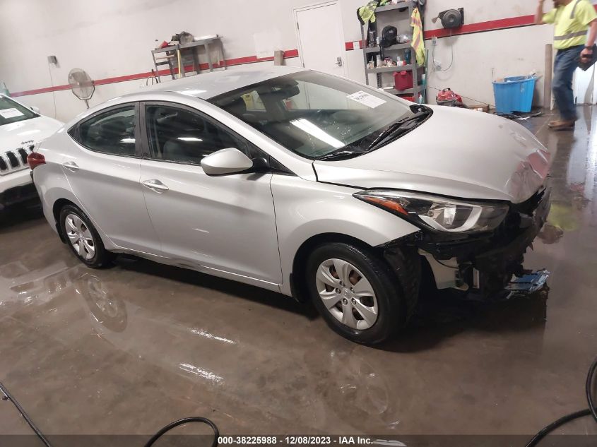 2016 HYUNDAI ELANTRA SE - KMHDH4AE9GU552333