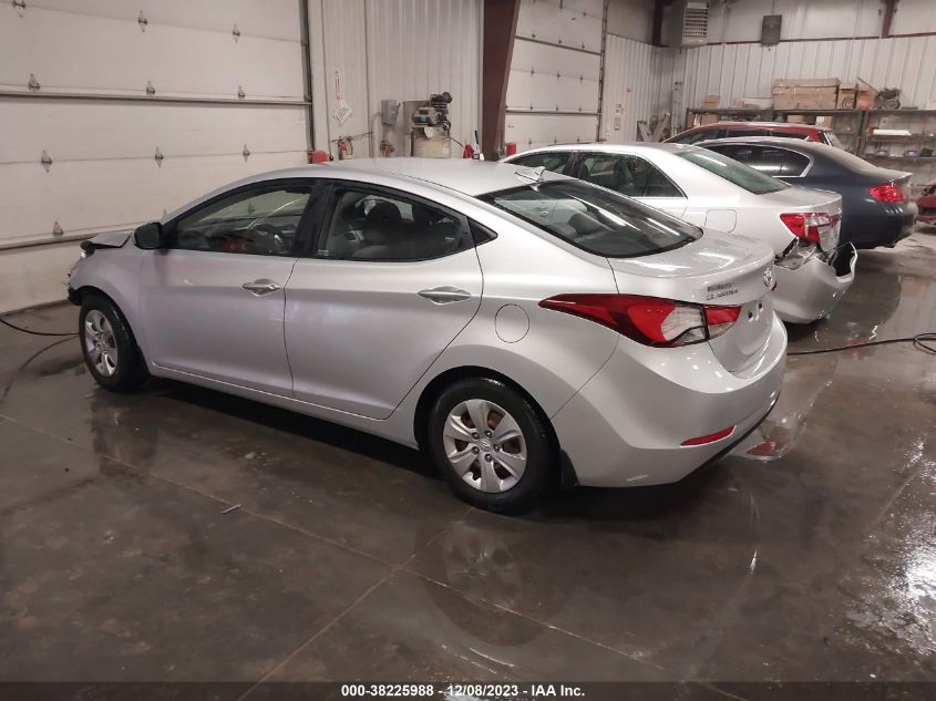 2016 HYUNDAI ELANTRA SE - KMHDH4AE9GU552333