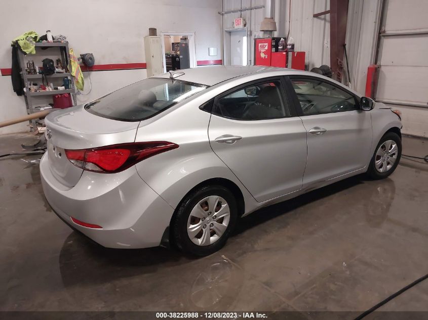 2016 HYUNDAI ELANTRA SE - KMHDH4AE9GU552333