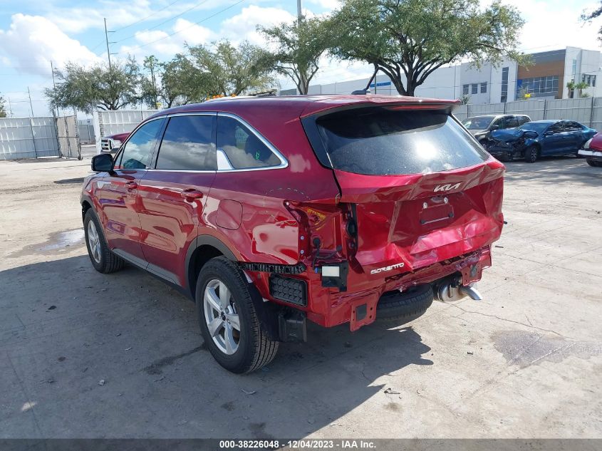 VIN 5XYRG4LC1PG201750 2023 KIA SORENTO no.3