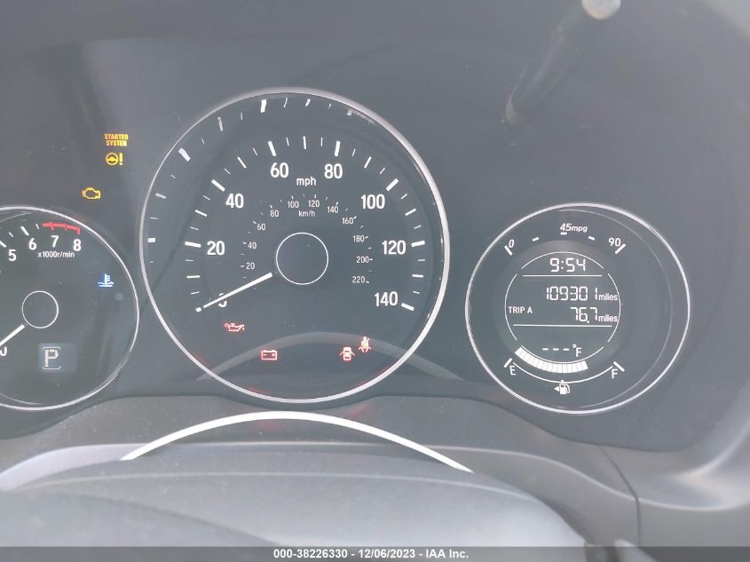 2017 HONDA HR-V EX - 3CZRU5H5XHG710114