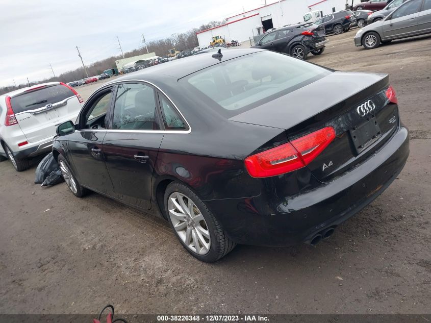 2013 AUDI A4 2.0T PREMIUM - WAUFFAFL7DN005329