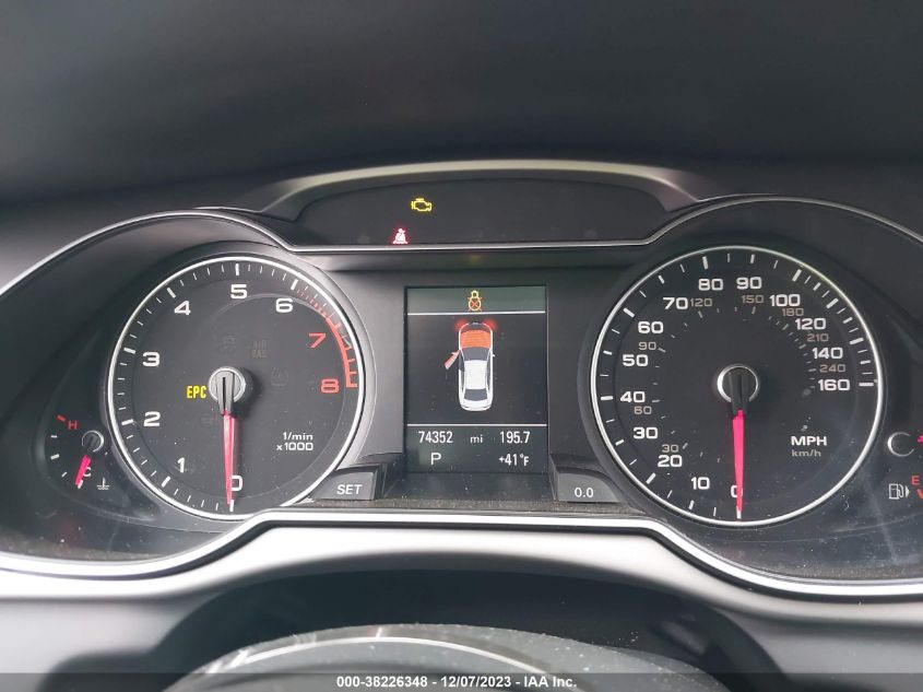 2013 AUDI A4 2.0T PREMIUM - WAUFFAFL7DN005329