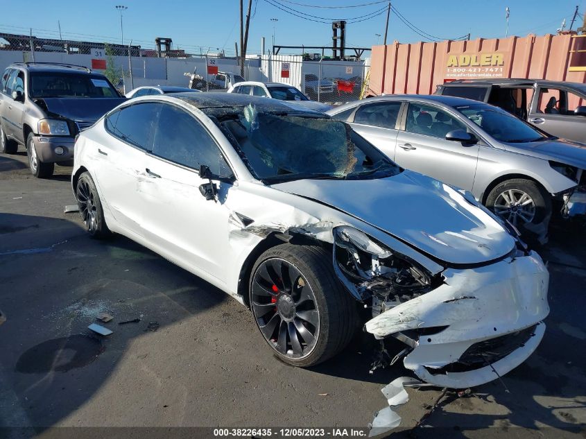 5YJ3E1EC6NF268941 TESLA MODEL 3 PERFORMANCE DUAL MOTOR 2022