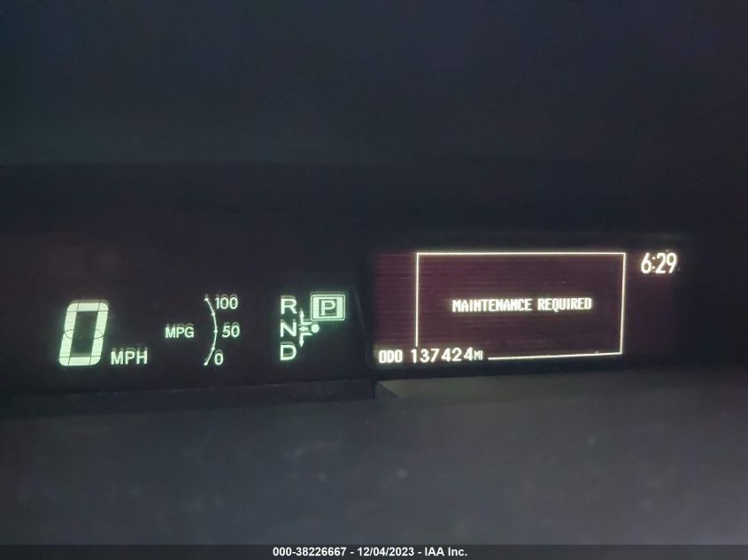 2013 TOYOTA PRIUS FIVE - JTDKN3DU3D1648148