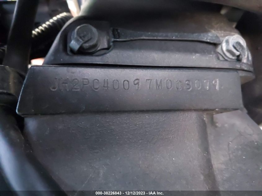 2007 HONDA CBR600 RR - JH2PC40097M003079