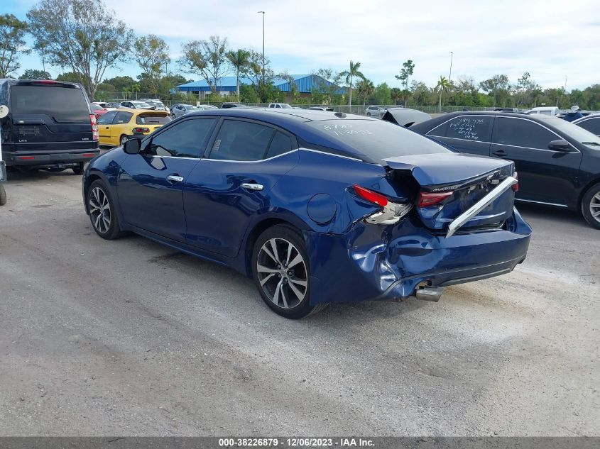 2017 NISSAN MAXIMA 3.5S/SV/SL/SR/PLAT - 1N4AA6AP1HC408782
