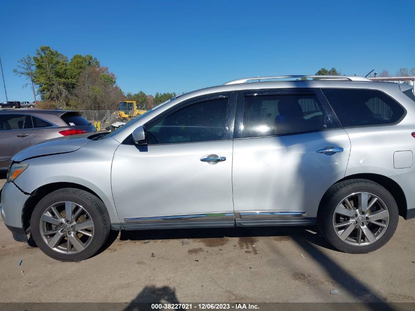 2014 NISSAN PATHFINDER PLATINUM - 5N1AR2MN6EC628657