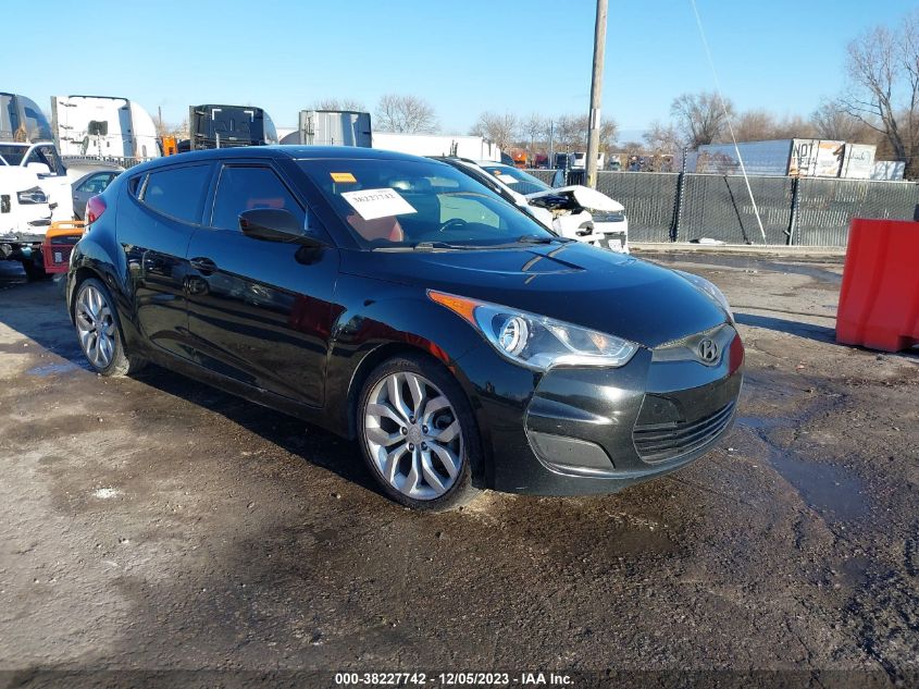 2013 HYUNDAI VELOSTER W/RED INT - KMHTC6AD3DU161817