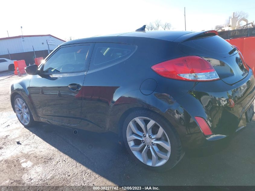 2013 HYUNDAI VELOSTER W/RED INT - KMHTC6AD3DU161817