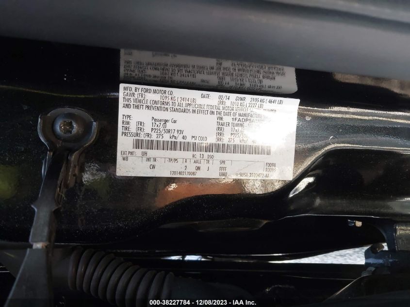 2014 FORD C-MAX HYBRID SE - 1FADP5AU0EL504295