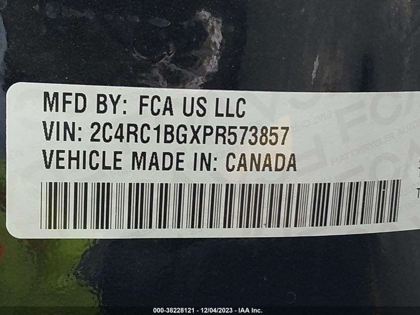 2023 CHRYSLER PACIFICA TOURING L - 2C4RC1BGXPR573857